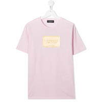 Young Versace Camiseta com logo - Rosa