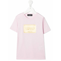 Young Versace Camiseta com logo - Rosa