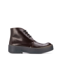 Acne Studios Bota com amarração - Vermelho