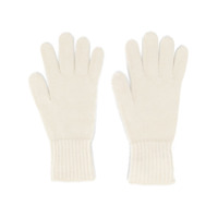 Agnona knitted cashmere gloves - Branco
