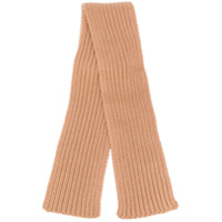 Agnona rib knit scarf - Neutro