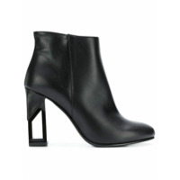 Albano Ankle boot de couro - Preto