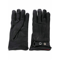 Alexander McQueen Par de luvas de couro - Preto
