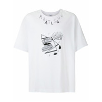 Àlg T-shirt oversized estampada - Branco