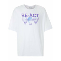 Àlg T-shirt oversized Re-act - Branco