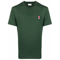 AMI Camiseta com bordado de logo - Verde