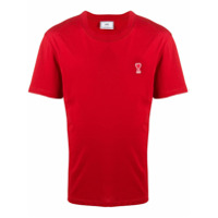 AMI Camiseta com logo bordado - Vermelho