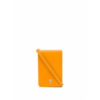 AMI logo plaque messenger bag - Amarelo