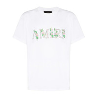 AMIRI floral logo-print T-shirt - Branco