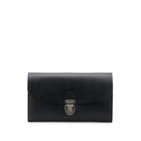 Ann Demeulemeester push-clasp wallet - Preto