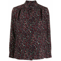 A.P.C. Camisa Sutton com estampa floral - Roxo