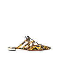 Aquazzura Sapato mule estampado - Amarelo