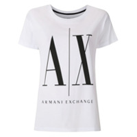 Armani Exchange T-shirt com logo - Branco