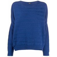 Aspesi Suéter texturizado de tricô - Azul