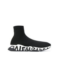 Balenciaga Tênis Speed Graffiti - Preto