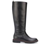 Bally Bota cano longo de couro - Preto