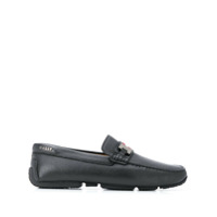 Bally Mocassim com listras - Preto