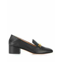 Bally Mocassim com placa de logo - Preto