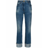 Balmain Calça jeans reta vintage - Azul