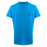 Balmain Camiseta com estampa de logo - Azul