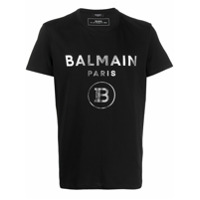 Balmain Camiseta com estampa de logo - Preto