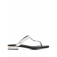 Balmain Sandália com placa B - Preto