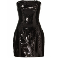 Balmain Vestido com paetês - Preto