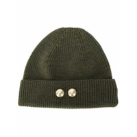 Barena Gorro com logo e botão - Verde