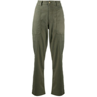 Ba&Sh Curious high-rise trousers - Verde