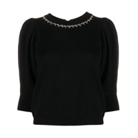 Ba&Sh Suéter Nea mangas 3/4 - Preto