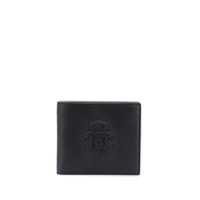 Billionaire logo embossed wallet - Preto