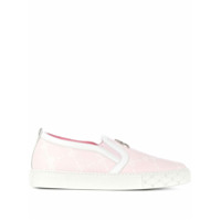 Blumarine Tênis slip on de couro - Rosa