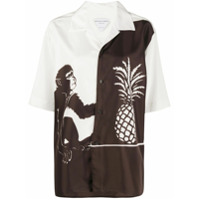 Bottega Veneta Camisa monocromática - Marrom