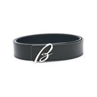 Brioni Cinto com logo B - Preto