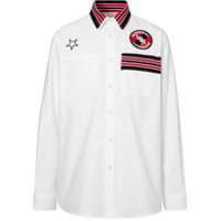 Burberry Camisa com patch de logo - Branco