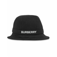 Burberry Chapéu com estampa de logo - Preto