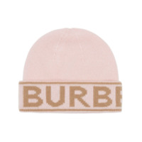 Burberry Gorro com logo - Rosa