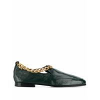 BY FAR Nick chain loafers - Verde