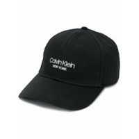 Calvin Klein Boné com logo bordado - Preto