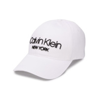 Calvin Klein Boné com logo - Branco