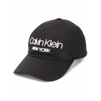Calvin Klein Boné com logo - Preto