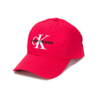 Calvin Klein Boné com logo - Vermelho