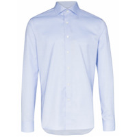Canali Camisa de algodão - Azul