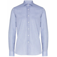 Canali Camisa de algodão - Azul