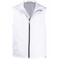 Canali Colete leve com zíper - Branco