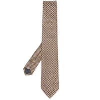 Canali Gravata com padronagem - Preto