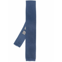Canali Gravata de tricô - Azul