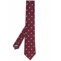 Canali Gravata floral - Vermelho