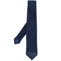 Canali Gravata lisa de tricô - Azul