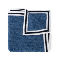Canali Lenço de bolso de tricô - Azul